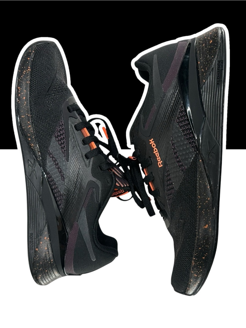 REEBOK Nano X4 / Black Midnight Plum & Coral Athletic Shoes / Women 7 / Goth - Picture 2 of 15